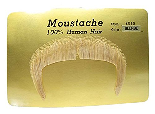 2016 (Blonde) Zapata Human Hair Mustache