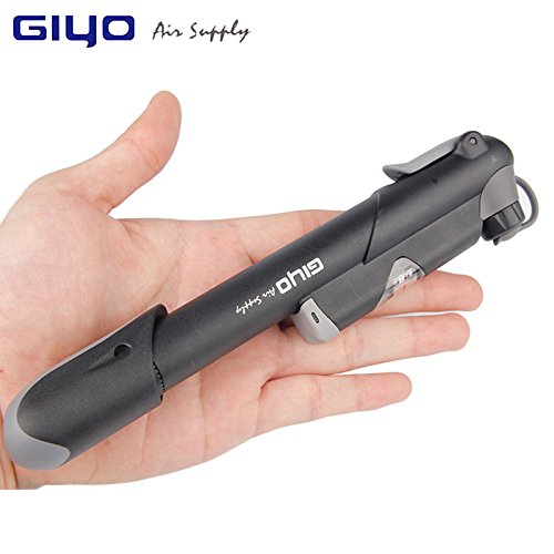 Bike/Bicycle Pump with Gauge, Max 100 Psi by GIYO, Mount Kit and Tire Patch Included - Thumbnail 4
