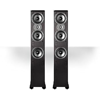Polk Audio Tsi400 4 Way Tower Speakers With Three 5 1 4 Drivers Pair Black