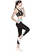 Ekouaer Women's Workout Running Yoga Capris Leggings with Pockets