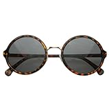 zeroUV - Vintage Inspired Classic Round Circle Sunglasses w/ Metal Bridge