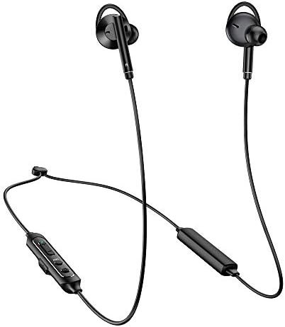 Activte Noise Cancelling (25 DB) Wireless Headphones,Last 15 Hours Bluetooth 5.0 Sport Earphones, Stereo Sound In-Ear Earbuds with Built-In HD Mic, Ear hooks*3,Ear Tips*3, Travel Box*1,Leather Bag*1 …