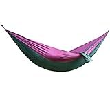 Fvstar Double Camping Hammock Travel Multifunction Sleep Bed for Hiking,Backpacking,Fishing,Yard - with Free Hammock Rope and Steel Carabiners