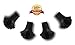 Extra durable replacement tips for trekking poles - 4 pack - Replacement paws, feet, and caps for most hiking poles. Replacement tips made from high quality vulcanized rubber