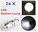 HOSL 24x White LED Party Lights For Paper Lanterns Balloons Floral Decoration light
