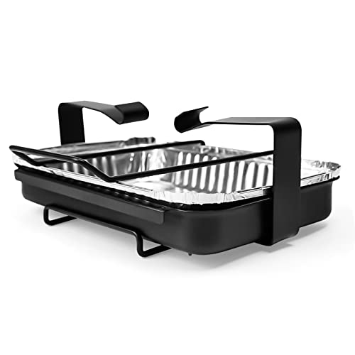 Uniflasy 7515 Grill Catch Pan Holder/Drip Pan/Grease Collection Pan