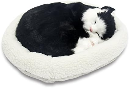 breathing sleeping cat stuffed animal