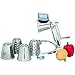 Maxam Vegetable Chopper, Dynamic Food Processor with Stainless-Steel Shredders