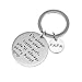 Keychain Gifts for Papa Father - Daddy Gift Idea from Wife Daughter Son Kids, Stainless Steel, with Gift Bag, Christmas Birthday Fathers Gift for Men, Etched Stainless Steel Keychain.