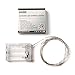 RTGS 30 LEDs Cold White Color String Lights Silver Wire Indoor and Outdoor 9.5 Feet Firefly Starry Fairy Lights Battery Powered for DIY, Christmas, Holidays, Party, Bedroom and Centerpieces