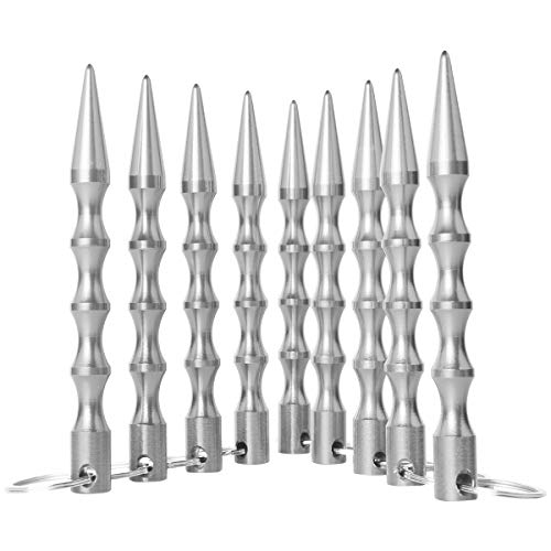 EIOUMAX Self Defense KeyChain, AntiWolf Defense Keychain Aluminum