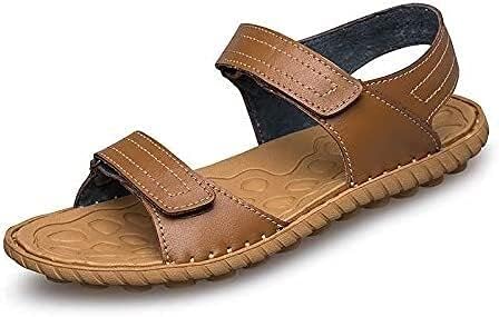 Summer Men Genuine Leather Sandals Casual Breathable Sandalias Shoes Flat  Sandal Sandles Mens Hook Loop Light (Size : 9.5code) price in UAE | Amazon  UAE | kanbkam