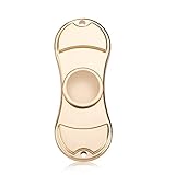 Fidget Spinner with High Grade Bearing and Top Notch Material by Gyrate (Two Leaf Gold)