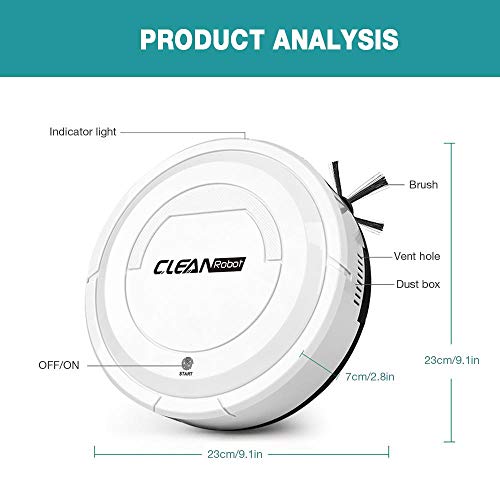 Toy Vacuum Cleaner, Mini Robot Vacuum Cleaner, Pretend Play Kids Home Cleaning Toy with Touch Switch, Housekeeping Floor Cleaning Tools for Children (#3)