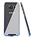 BAISRKE Clear Case for Galaxy S8 Plus, Shock Absorption Flexible TPU Soft Edge Bumper Anti-Scratch Rigid Slim Protective Cases Hard Plastic Back Cover for Galaxy S8 Plus - Clear Blue Gradien