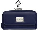 Kenneth Cole Reaction Womens Napa Zip-Around Urban Organizer Wallet with RFID (BUFF MARINA W/ RFID)