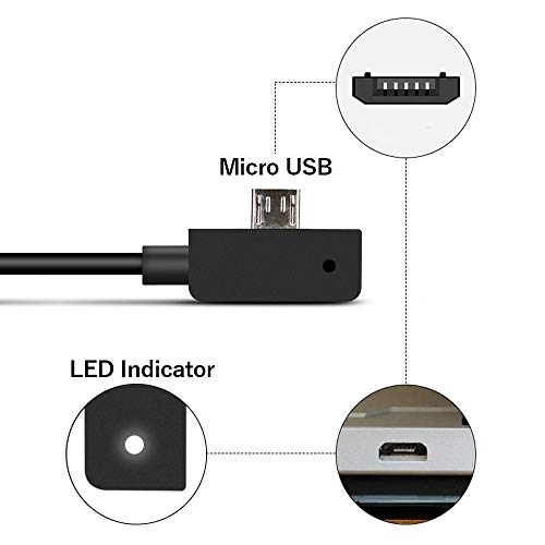 BOLWEO Surface 3 Charger, 13W 5.2V 2.5A Power Supply Adapter Charger Compatible with Microsoft Windows Surface 3, Model 1623 1624 1645 1657 Tablet Micro USB Charging Cord 4.9ft
