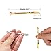 Luckycivia 10 Pcs Snuff Spoon Mini Shovel Medicine Spoon, Tableware Charm, Home Supplies Pendants Necklace (Gold, Silver)