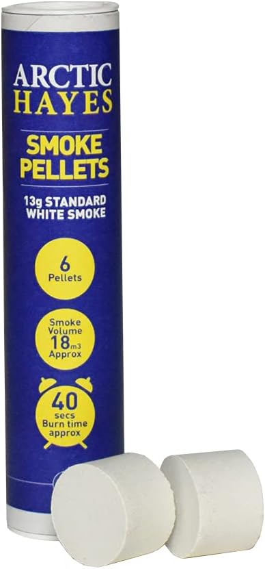 Arctic Hayes PH001 13g White Smoke Pellet Tube of 6