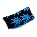 Marijuana Weed Leaf Men/Women Sport socks Colourful Cotton High Socks (BJF25-15sapphire Blue+ Blue Leaf)