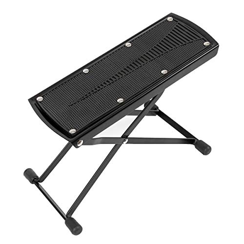 Guitar Foot Rest Stool Adjustable Height Angle Nonslip Rubber Pad Footrest Footstool Excellent