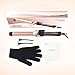 BESTOPE Curling Iron 1.25 Inch Ceramic Tourmaline Coating Curling Wand with Anti-Scald Insulated Wand Tip, 5 Heat Setting for All Hair Types(285 °F to 430 °F, Include Glove and Curl Clips)