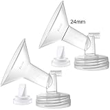 Nenesupply Compatible 24mm Flange and Duckbill Valves for Spectra S1 Spectra S2 Breastpump Not Original Spectra Pump Parts Replace Spectra S2 Accessories and Flange Not Original Spectra Duckbill Valve