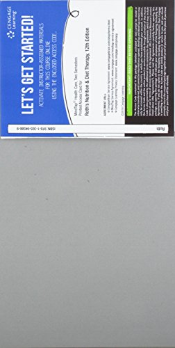 Nutrition+Diet Therapy Mindtap (2 Term)