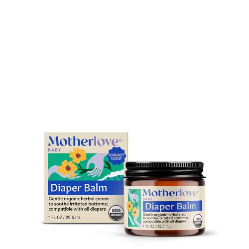 Motherlove Diaper Balm (1 oz) Organic Herbal Diaper Rash Cream—Cloth