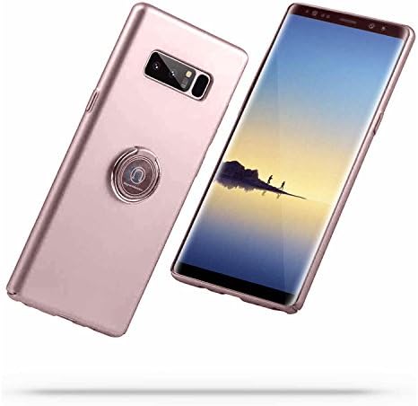 Samsung Note 8 Case Rose Gold, Samsung Galaxy Note 8 Case, Note 8 Case with Kickstand, Note 8 Case Slim, [Shock Absorbing][Scratch Resistant] Slim Fit Phone PC Cover for Note 8 6.3 Inch Case