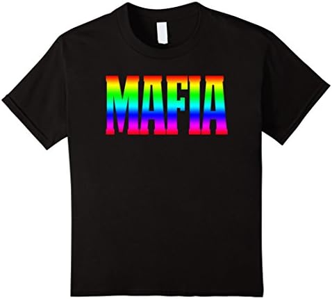 unisex-child Gay Mafia Shirt Gay Pride Shirt Rainbow Shirt Gay Flag T Shi 8 Black