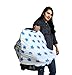 Infant Car Seat Cover & Baby Nursing Cover for Infants & Toddlers - It is Multi-Use Shopping Cart Cover, High Chair Cover and Infinity Scarf - Breathable and Stretchy