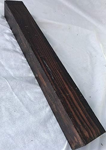 Macassar Ebony Hardwood 1.5x1.5x12 Cue Building Game Calls Knife Handle Timber