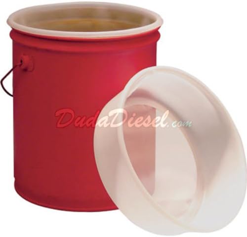 Duda Diesel 5 Gallon Strainer Combo Pack - 75, 100, 200, 400 & 600 Micron Sizes - Fits Standard 5 Gallon Pail - Washable, Stackable, Durable - NMO Filter Mesh - Strainer Only, No Pail Included