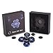 Envolve Two Spinners Connected! Dual Stackable Fidget Spinner Set (Blue/Black), The Only Stack and Spin Fidget Spinner - Long Spins 3-4 Minutes (Great Gift Packaging)