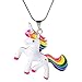 Unicorn Necklace for Girls,Unicorn Gifts for Girls Pendant Necklace, Christmas Birthday Party Jewelry Gift for Daughter Granddaughter