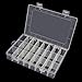 15/24/36 Grid Clear Adjustable Jewelry Bead Organizer Box Storage Container Case