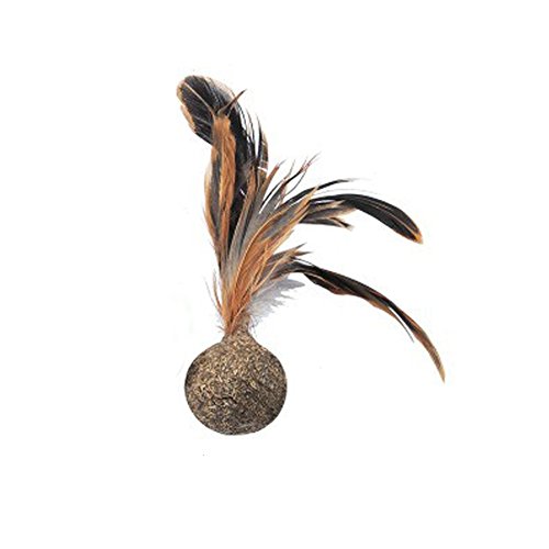 Catnip Toy Feathers Interactive Cat Toys Feather Shuttlecock Pet Cat Chewing Tease Toy