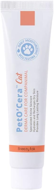 PetO'Cera Cat - Hypoallergenic Cat Skin Treatment | Ceramide Infused Derma Care Cream for Cats | Specialized Feline Skincare | For Cats with Normal, Dry, Irritated and Sensitive skin 1.35oz : Pet Supplies
