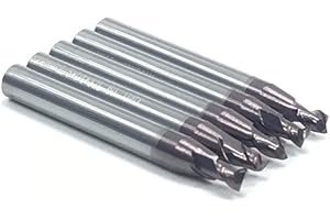 XUSHI 2.0mm End Milling Cutter V037 for Keyline Gymkana 994 & Keyline Ninja & Keyline Vortex & Ninja Vortex & KEYLINE Versa Machine(5pcs)