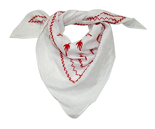 bollywood accessory 40360 cotton triangle embroidery scarf neckwrap