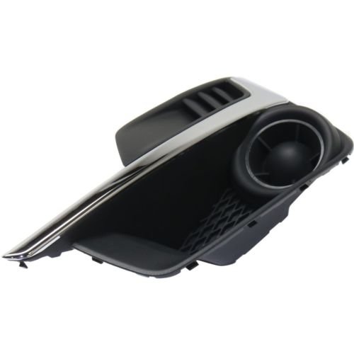 Make Auto Parts Manufacturing - DRIVER SIDE FOG LAMP HOLE COVER; BLACK WITH CHROME TRIM; SEDAN/WAGON - SU1038109 - Thumbnail 3