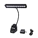 Lightess Dimmable Music Stand Lights Clip on Book Light Piano LED Reading Lamp USB Desk Lamp, Black