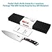 Chef Knife, Poshei 8 inch Multi-purpose High Carbon Stainless Steel Kitchen Knife with Razor Sharp Blade and Balanced Ergonomic Pakka Wood Handle with Gift Box