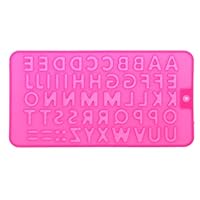 Bshenshen 26 Alphabet Letters Ice Cube Tray Silicone Mold Resin Jewelry Making Craft Tool