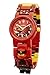LEGO Watches and Clocks Boy's 'Ninjago Kai' Quartz Plastic Casual watch, Color:Red (Model: 8021421)
