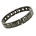 Best Titanium Magnetic Bracelets for Men and Women. Therapy Bracelet w 17 Pain Relief Magnets for Arthritis, Carpal Tunnel, Stress, Anxiety, Health, Energy, Blood Circulation, Golf (Gun Metal Black)