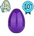 Totem World Jumbo 10-Inch Solid Purple Easter Egg - The Perfect Size For Holding Toys, Candy Bars, And Stuffed Animals - Easy To Open, Tough To Break - Great As Party Favors And Easter Basket Stuffers