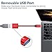 JSAUX USB C to USB Adapter [2 Pack], USB C OTG Cable Red