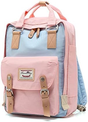 GXB Donuts Backpack College Casual Rucksack Computer Handbag Fashion Girl Leisure Outdoor School Bag Mini Light Blue and Light Powder